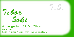 tibor soki business card